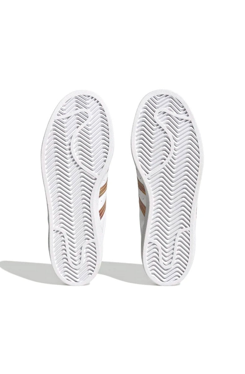 Tênis Adidas Superstar J Branco/Roxo - NewSkull