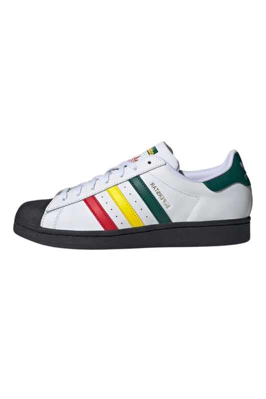 Tênis Adidas Superstar Reggae Branco/Amarelo/Verde IH3120 - NewSkull