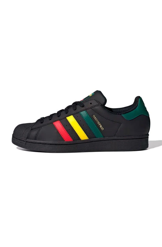 Tênis Adidas Superstar Reggae Preto/Amarelo/Verde IH3121 - NewSkull