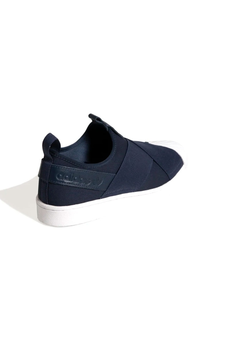Tênis Adidas Superstar Slip On Feminino Azul Marinho/Branco - NewSkull