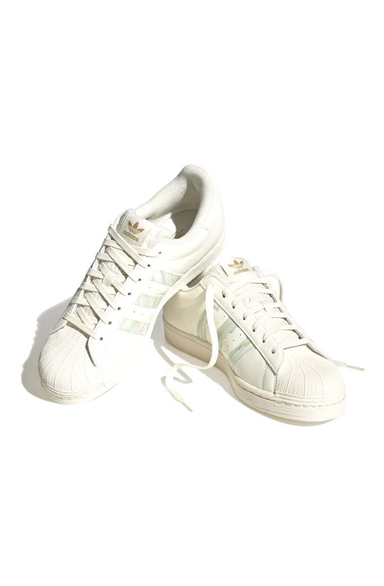 Tênis Adidas Superstar Vegan Feminino Off White - NewSkull