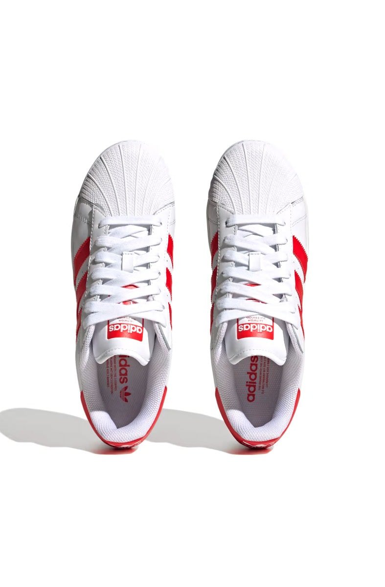 Tênis Adidas Superstar XLG Branco/Vermelho - NewSkull