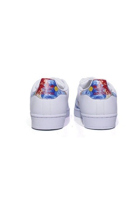 Tênis Adidas x Farm Superstar Foundation Branco com Floral - NewSkull