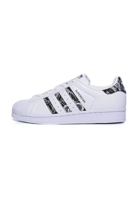 Tênis Adidas x Farm Superstar Foundation Branco com Preto - NewSkull
