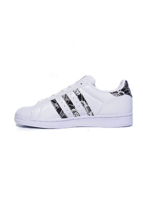 Tênis Adidas x Farm Superstar Foundation Branco com Preto - NewSkull