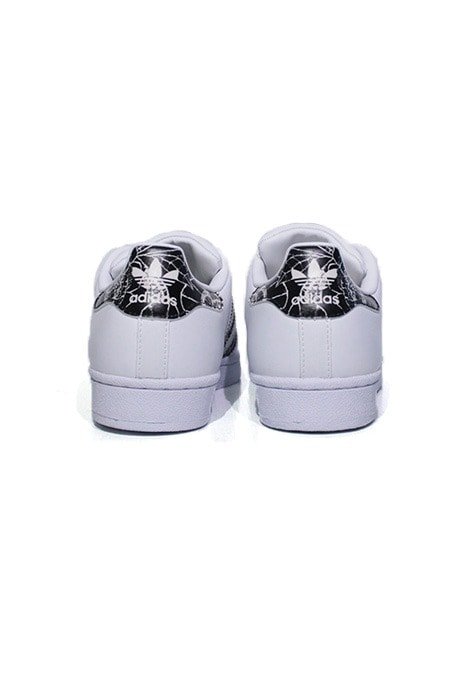 Tênis Adidas x Farm Superstar Foundation Branco com Preto - NewSkull
