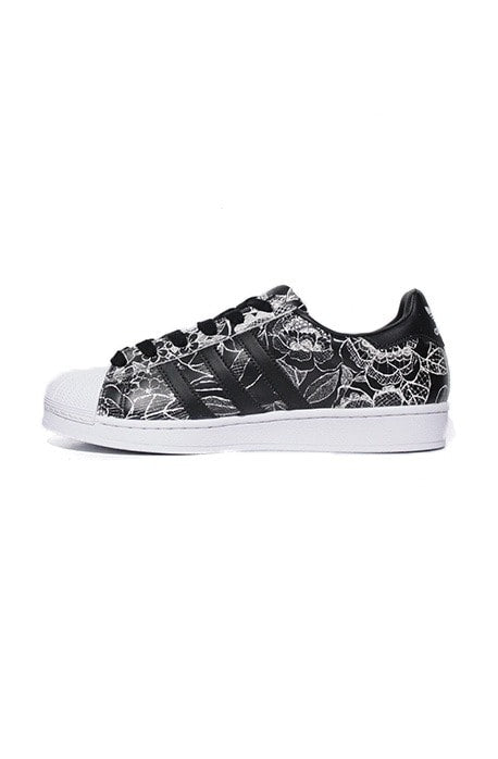 Tênis Adidas x Farm Superstar Foundation Preto com Branco - NewSkull