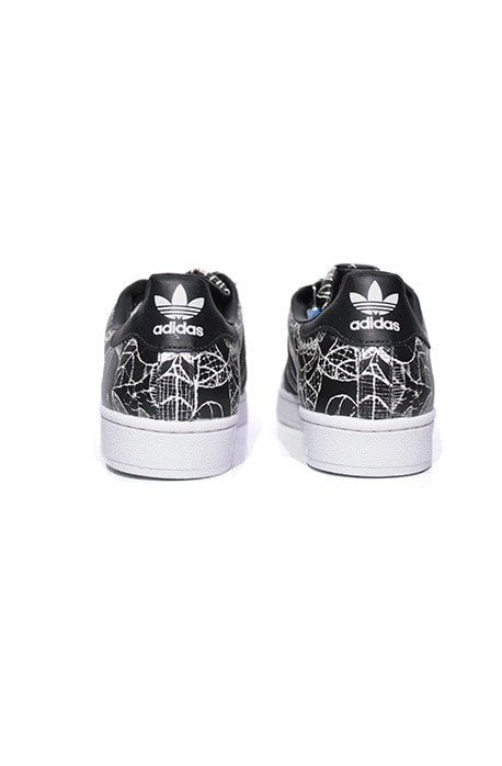 Tênis Adidas x Farm Superstar Foundation Preto com Branco - NewSkull