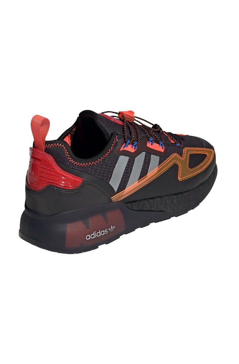 Tênis Adidas ZX 2K Boost Preto/Laranja - NewSkull