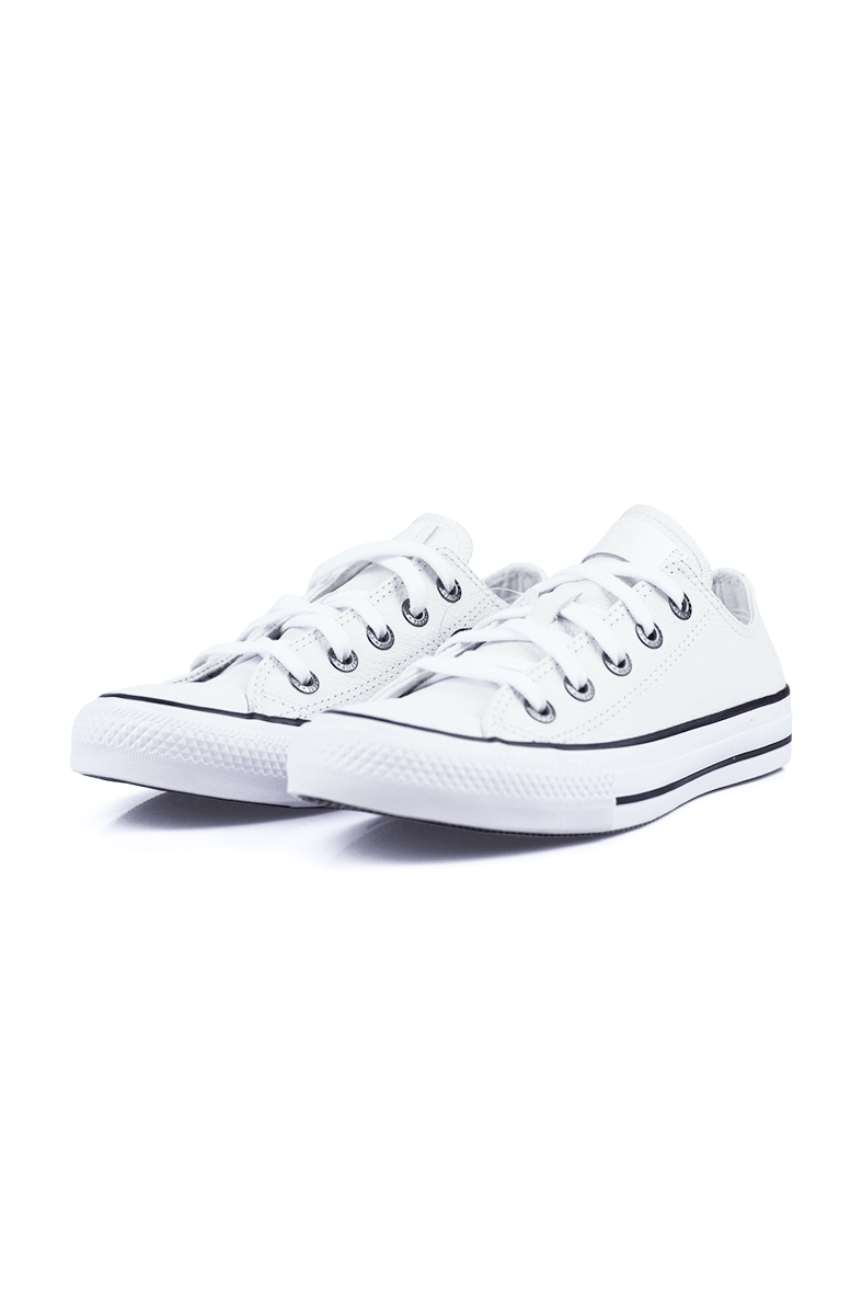 Tênis Converse Chuck Taylor All Star European Ox Branco/Preto CT04480001 - NewSkull