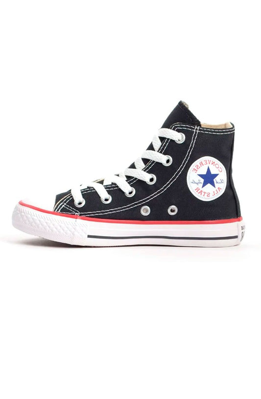 Tênis Converse Chuck Taylor All Star High Preto/Branco/Vermelho - NewSkull