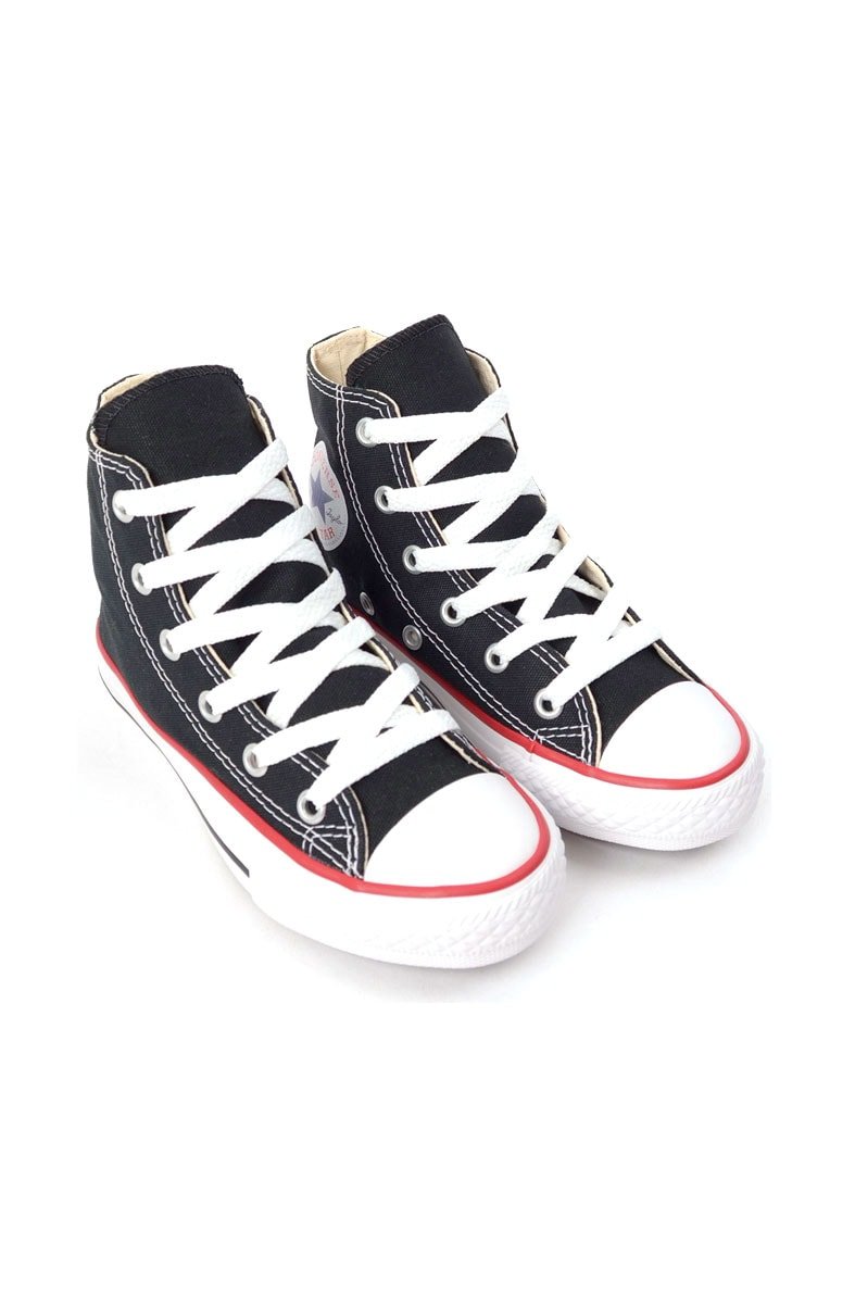 Tênis Converse Chuck Taylor All Star High Preto/Branco/Vermelho - NewSkull