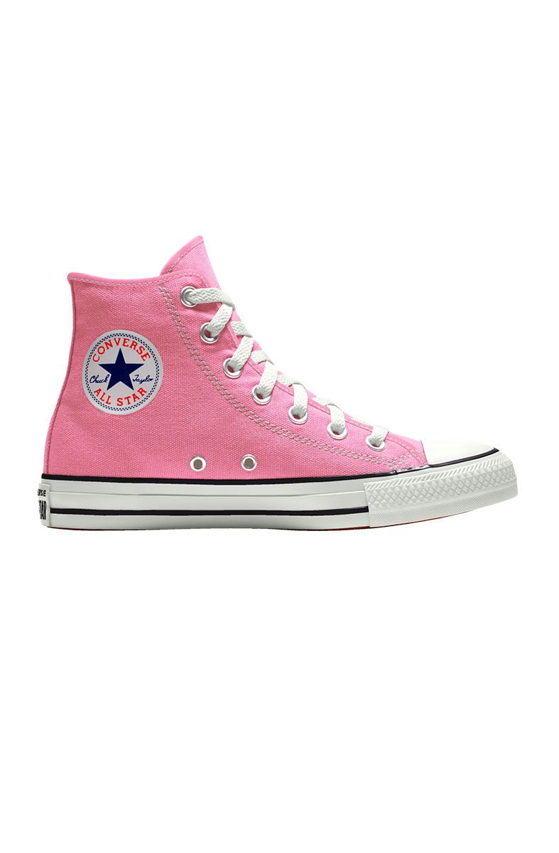 Tênis Converse Chuck Taylor All Star High Rosa/Branco - NewSkull