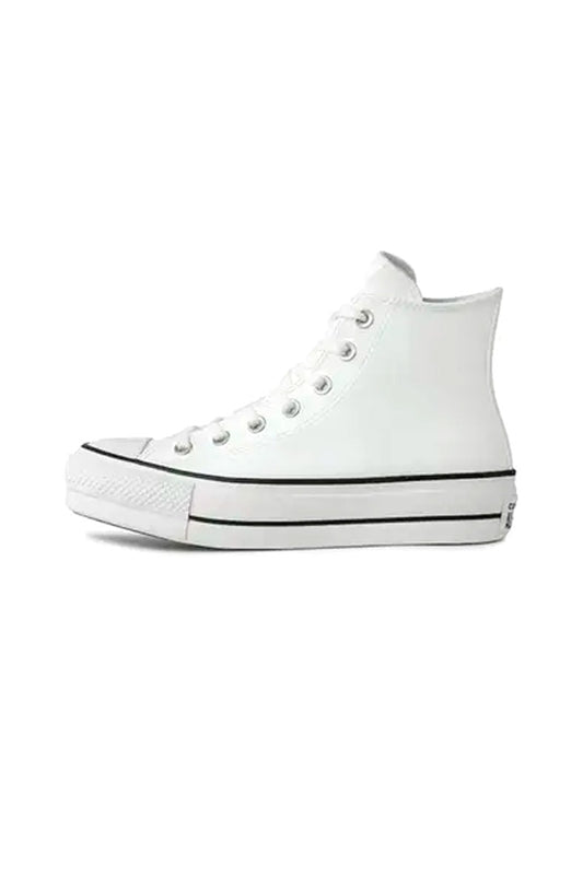Tênis CONVERSE Chuck Taylor ALL STAR Lift HI Plataforma Branco/Preto/Branco - NewSkull