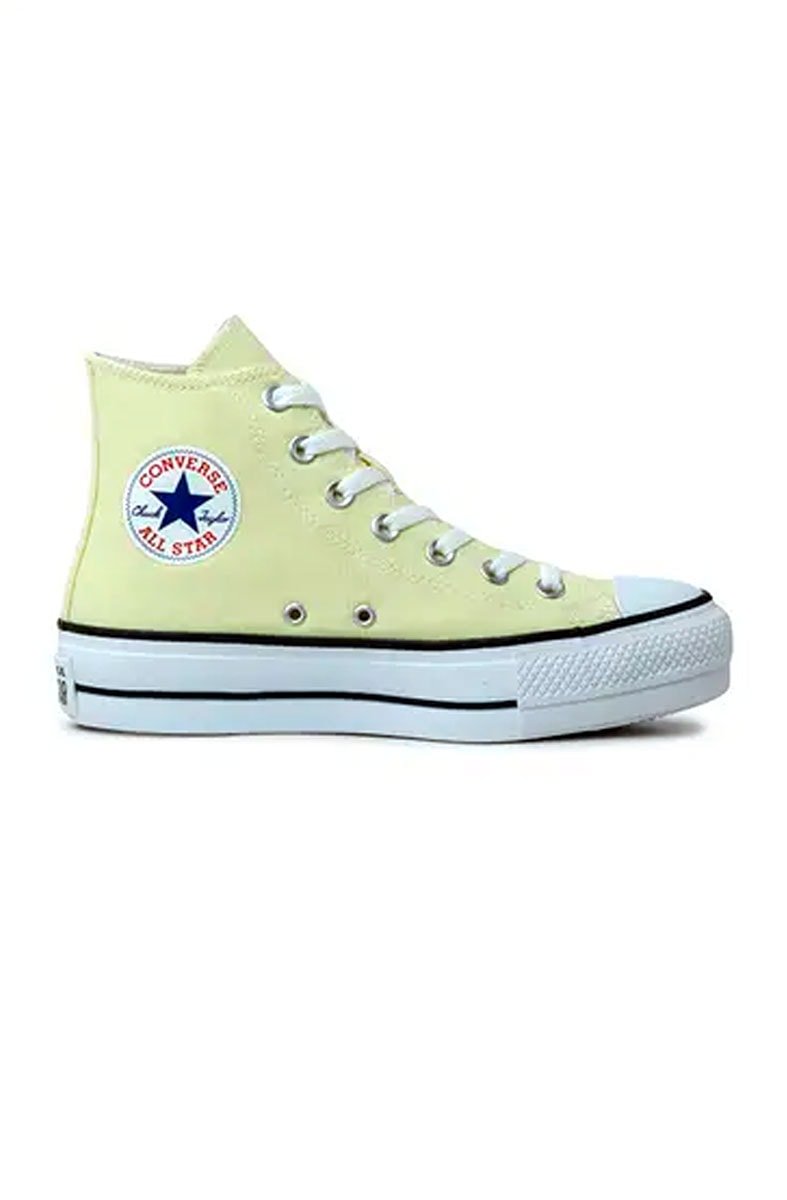 Tênis Converse Chuck Taylor All Star Lift High Plataforma Seasonal Colors Amarelo - NewSkull