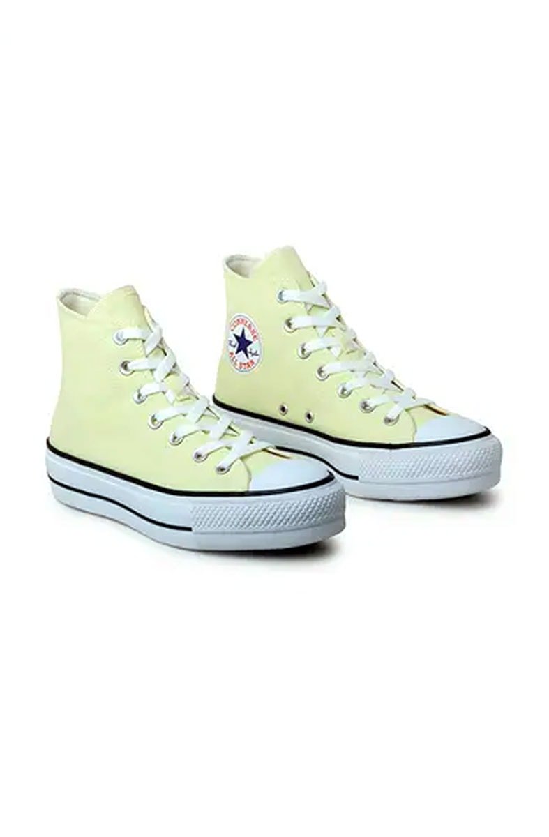 Tênis Converse Chuck Taylor All Star Lift High Plataforma Seasonal Colors Amarelo - NewSkull