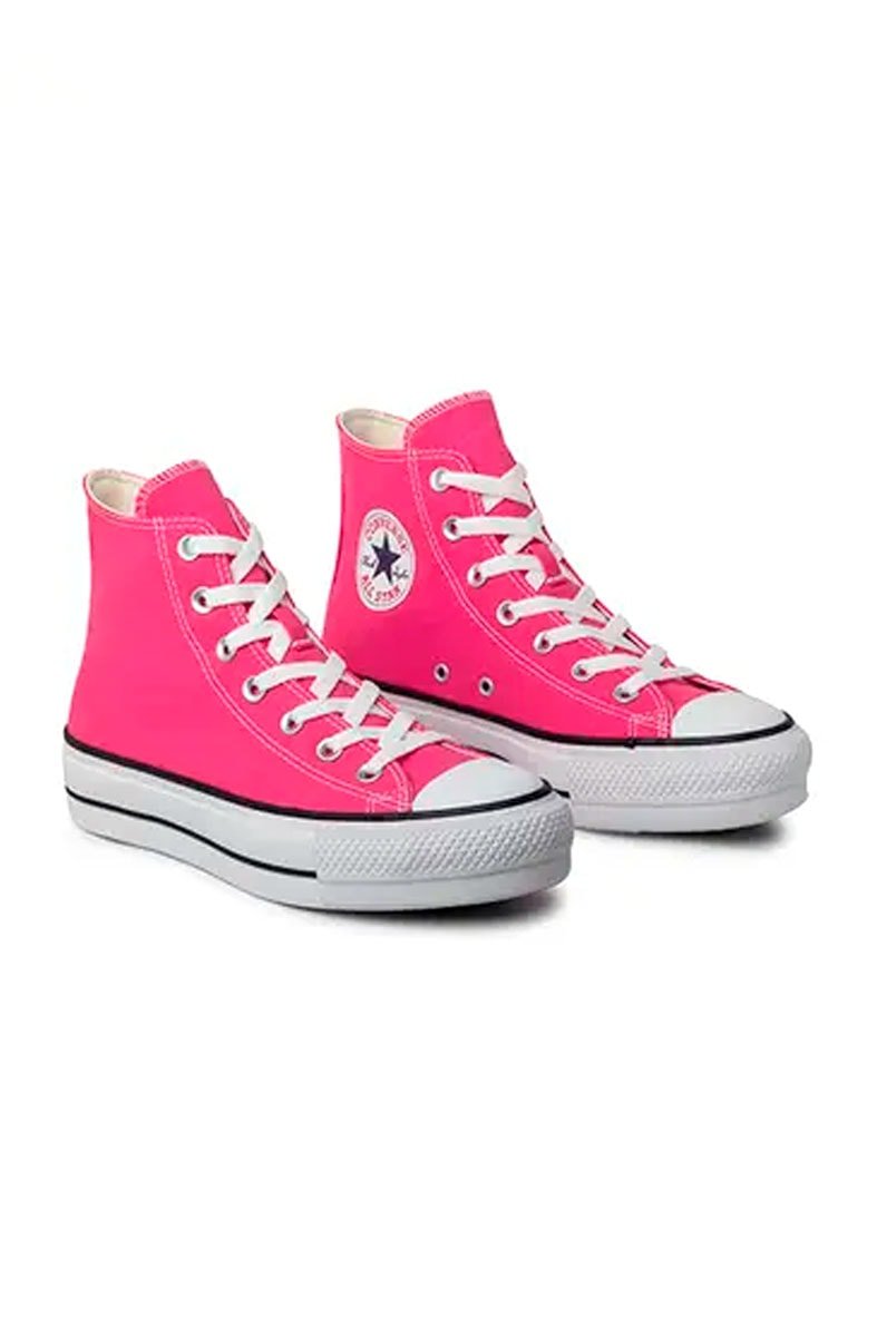 Tênis Converse Chuck Taylor All Star Lift High Plataforma Seasonal Colors Rosa - NewSkull