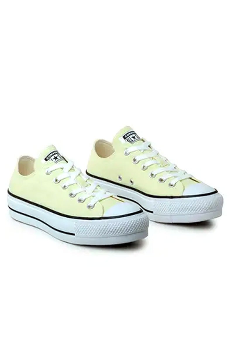 Tênis Converse Chuck Taylor All Star Lift Low Plataforma Seasonal Colors Amarelo - NewSkull