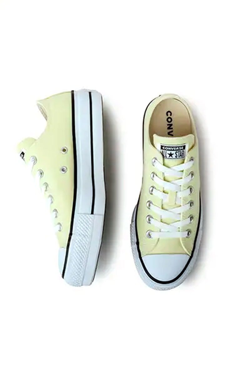 Tênis Converse Chuck Taylor All Star Lift Low Plataforma Seasonal Colors Amarelo - NewSkull