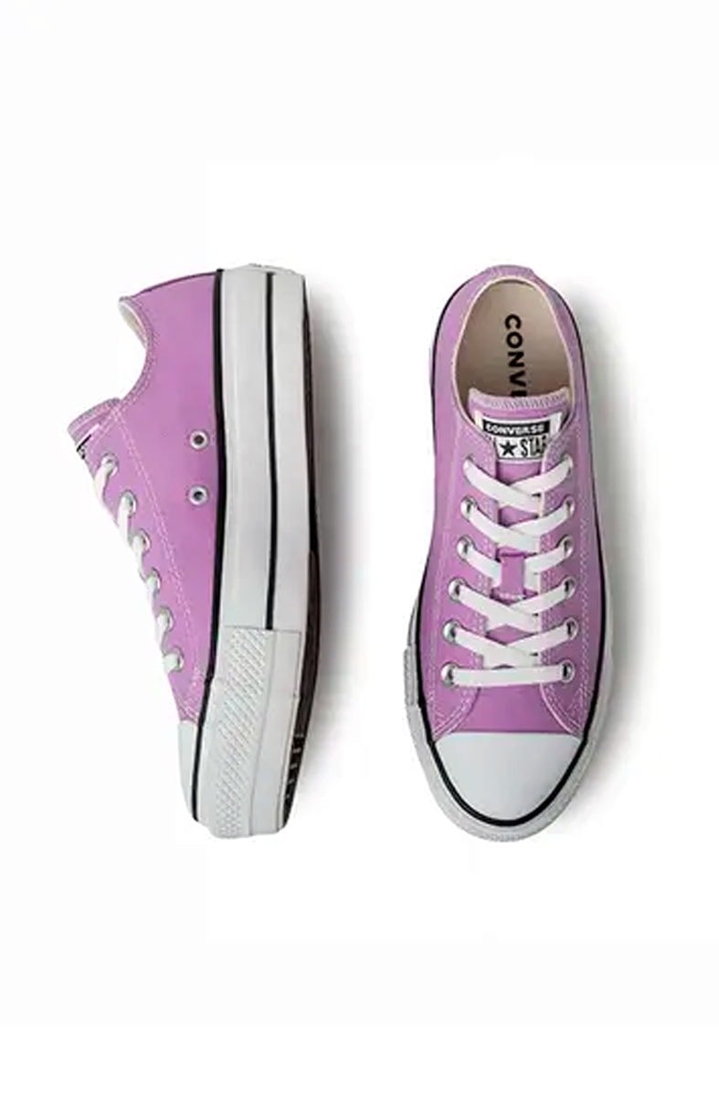 Tênis Converse Chuck Taylor All Star Lift Low Plataforma Seasonal Colors Roxo - NewSkull