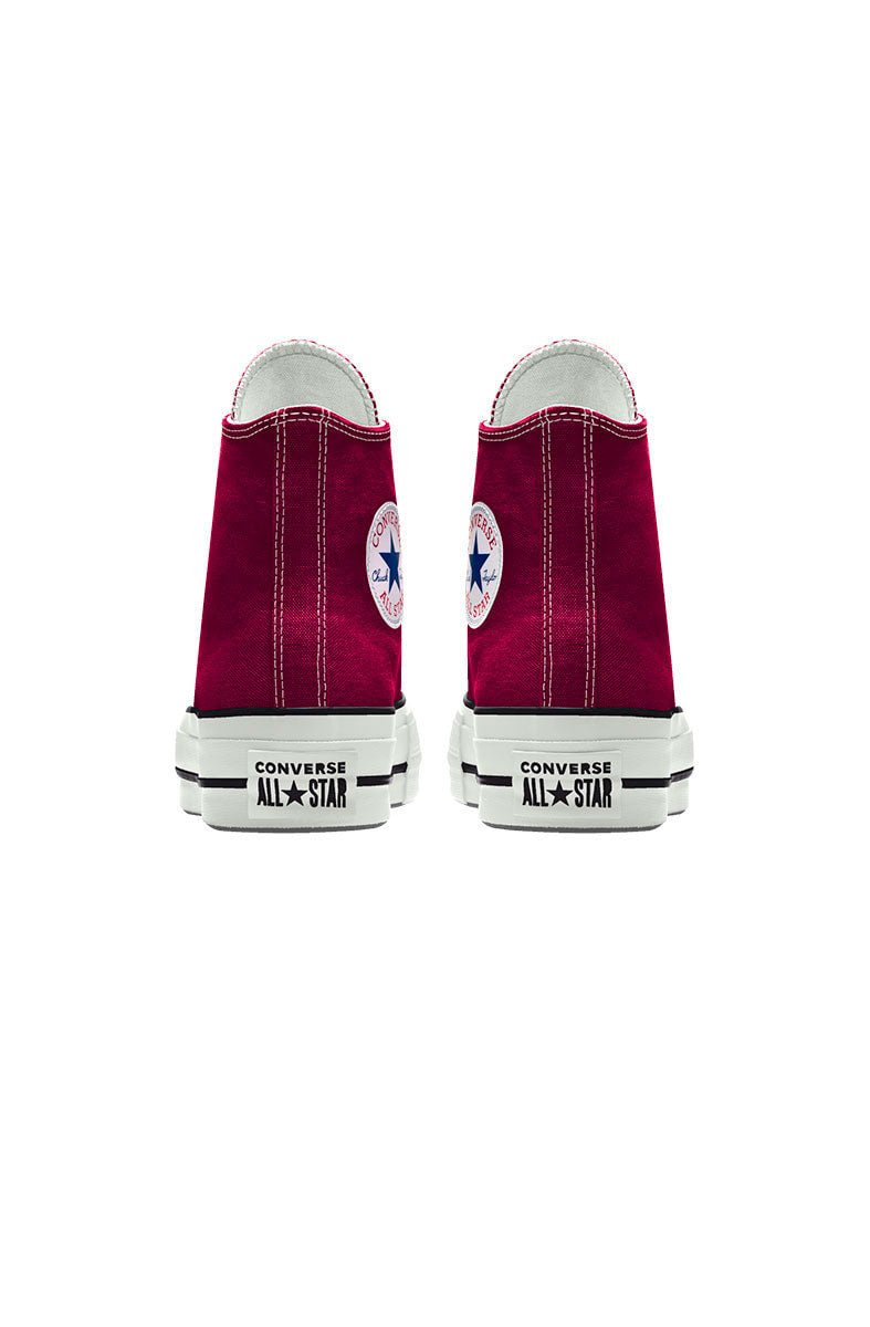 Tênis Converse Chuck Taylor All Star Lift Plataforma High Bordo/Branco - NewSkull