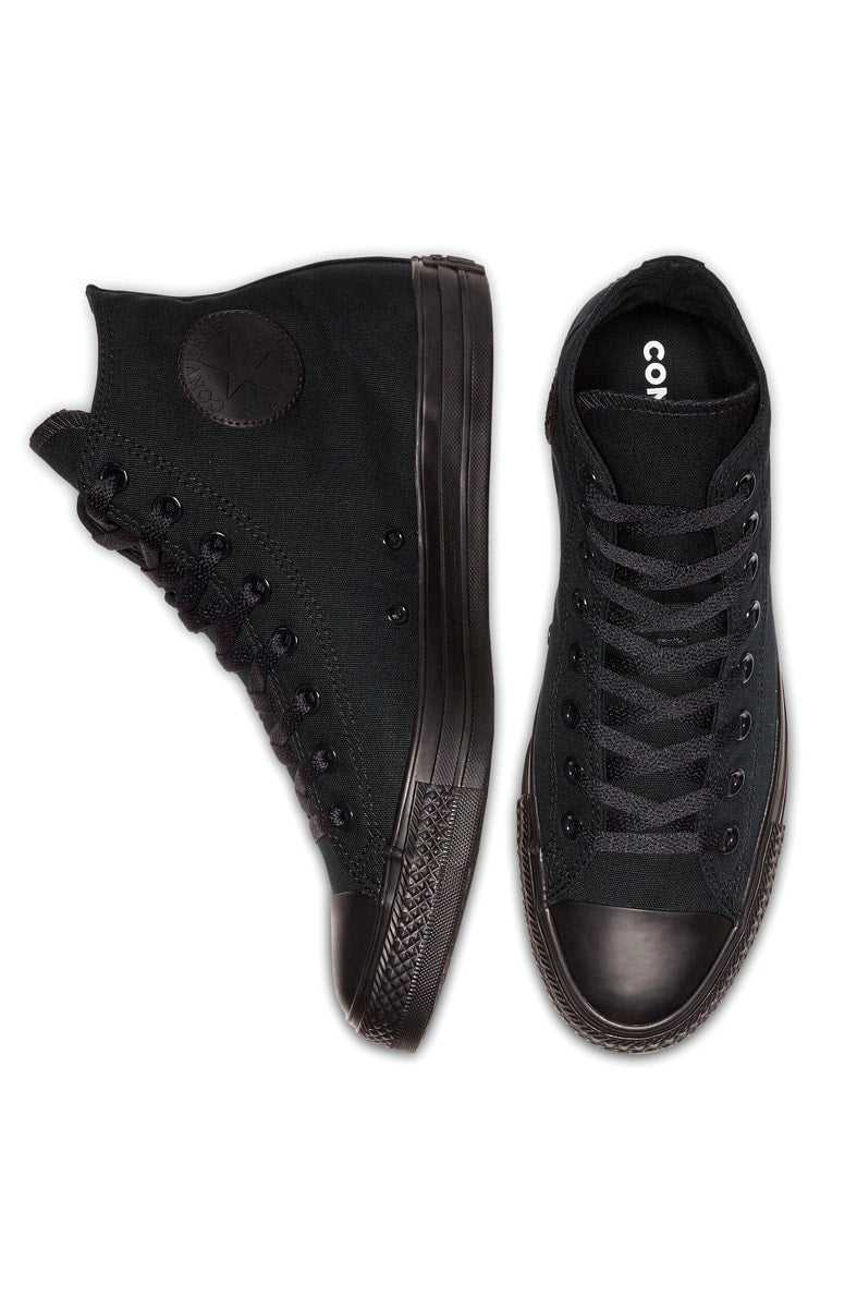 Tênis Converse Chuck Taylor All Star Monochrome Canvas Preto/Preto - NewSkull