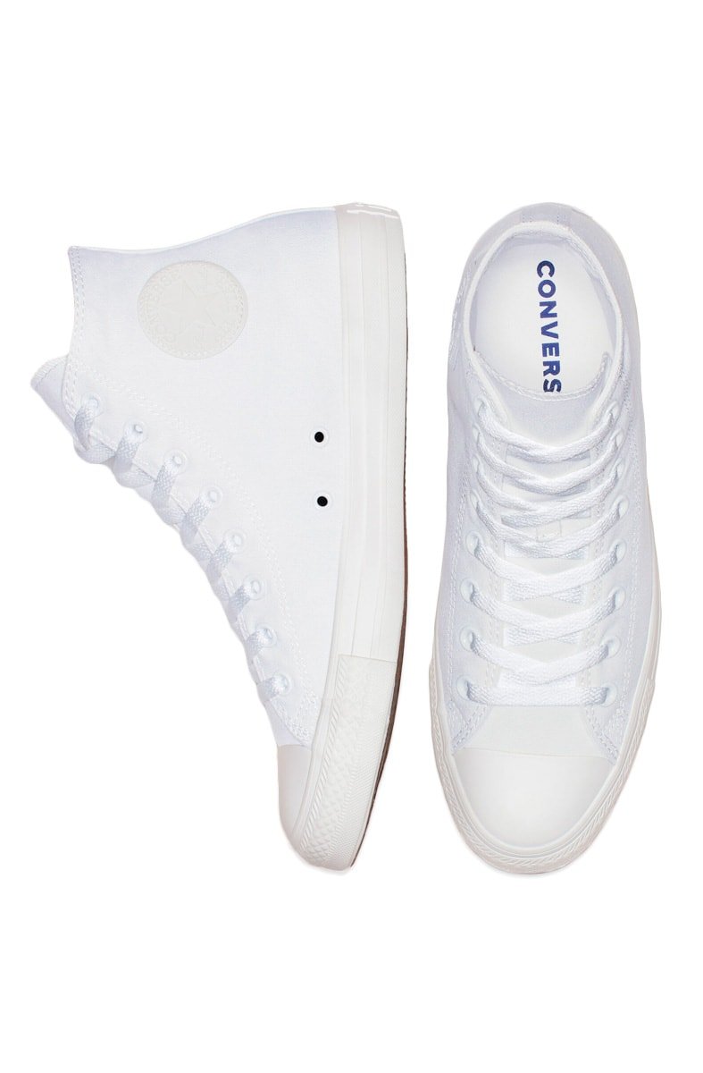 Tênis CONVERSE Chuck Taylor ALL STAR Monochrome High Branco/Branco - NewSkull