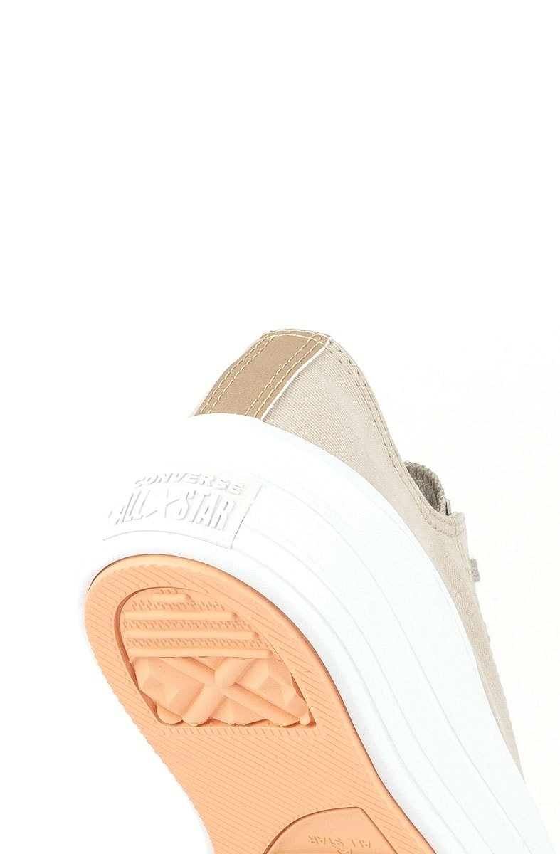 Tênis Converse Chuck Taylor All - Star Move Ox Authentic Glam Bege Claro/Ouro Claro CT16160001 - NewSkull