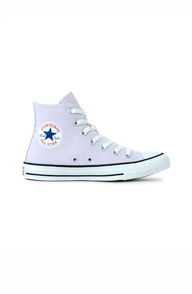 Tênis Converse Chuck Taylor All Star Seasonal Hi Colors Lilas/Branco - NewSkull
