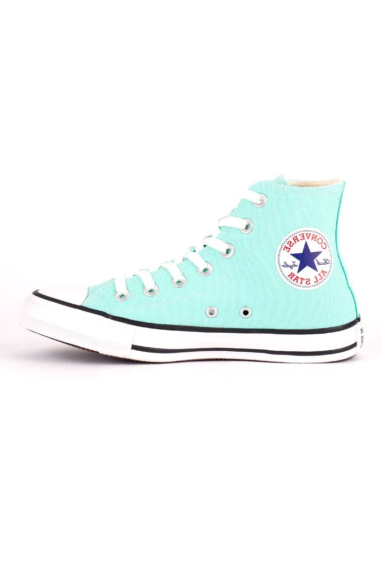 Tênis Converse Chuck Taylor All Star Seasonal Hi Colors Verde Água/Branco - NewSkull