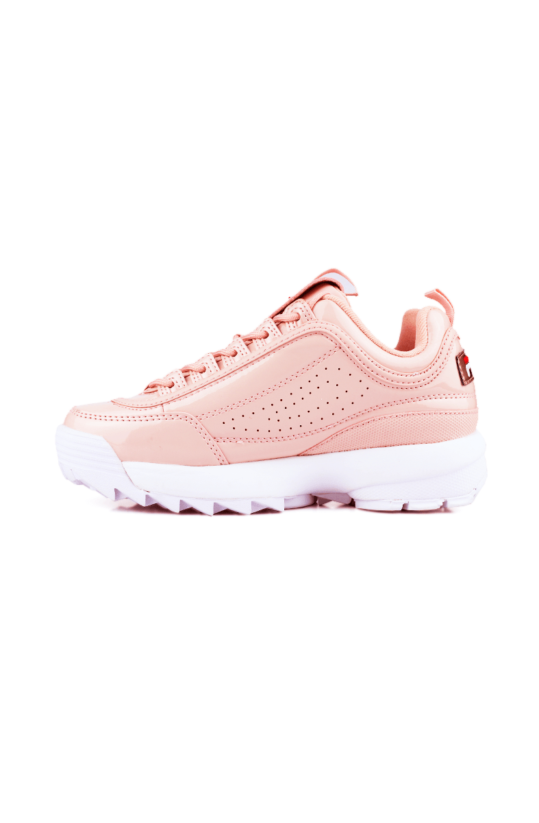 TÊNIS FILA DISRUPTOR 2 PATENT LEATHER FEMININO ROSA - NewSkull