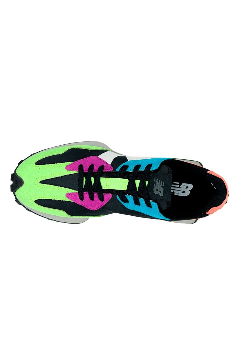 Tênis New Balance 327 MS327ER Verde/Preto/Laranja - NewSkull