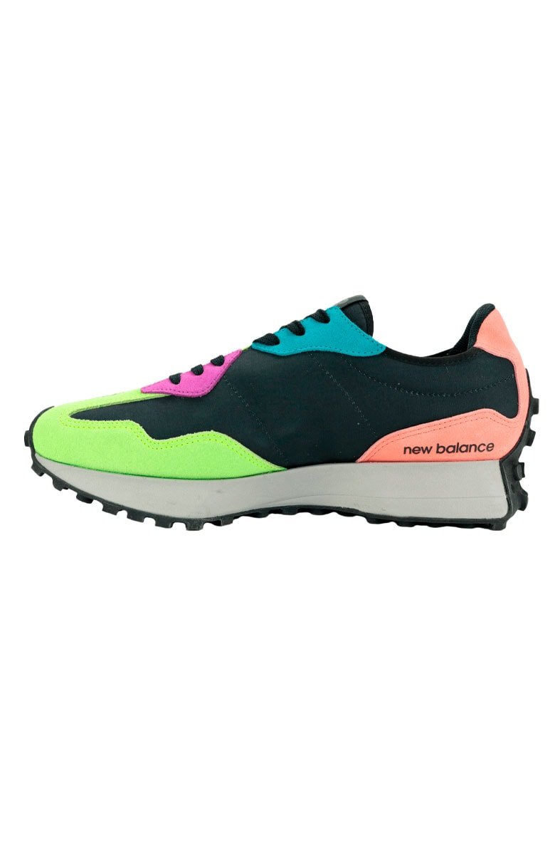 Tênis New Balance 327 MS327ER Verde/Preto/Laranja - NewSkull