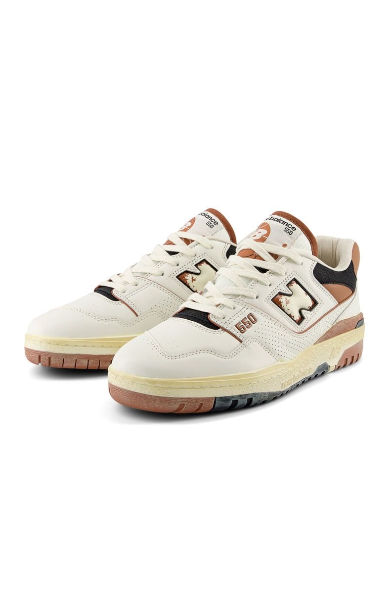 Tênis New Balance 550 BB550VGC Vintage Brown Branco/Marrom BB550VGC - NewSkull