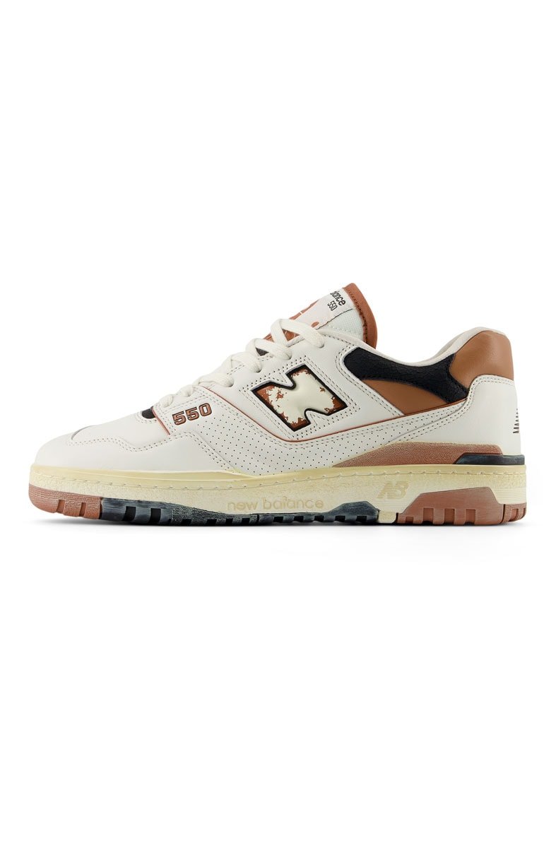 Tênis New Balance 550 BB550VGC Vintage Brown Branco/Marrom BB550VGC - NewSkull