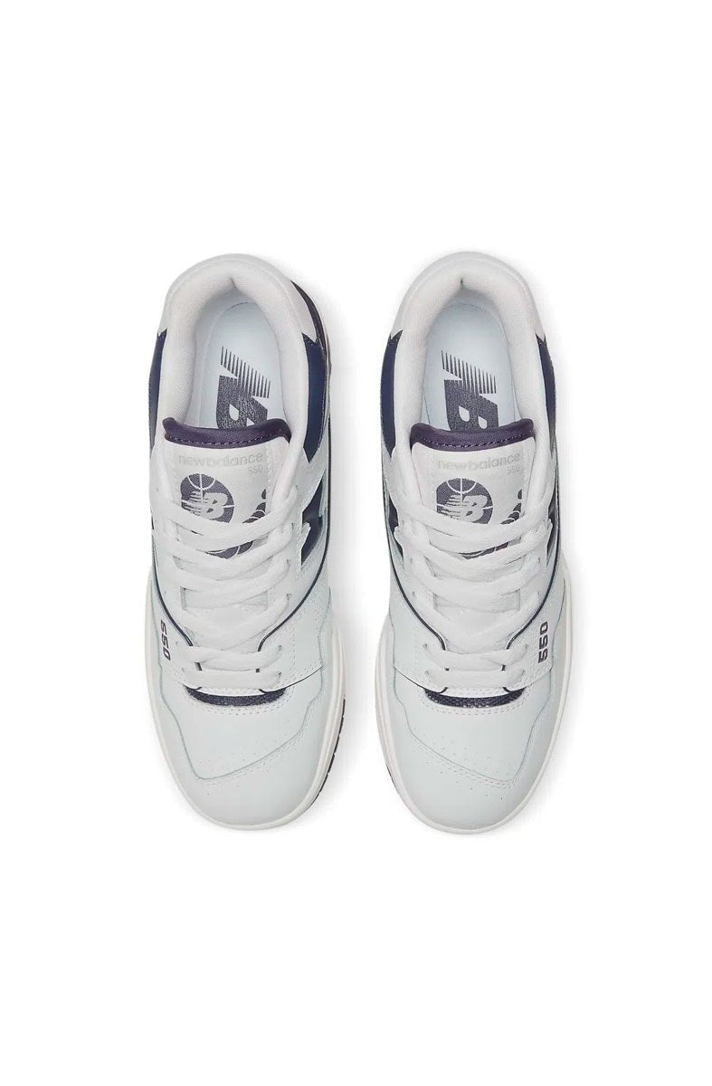 Tênis New Balance 550 BBW550BA Branco/Roxo - NewSkull