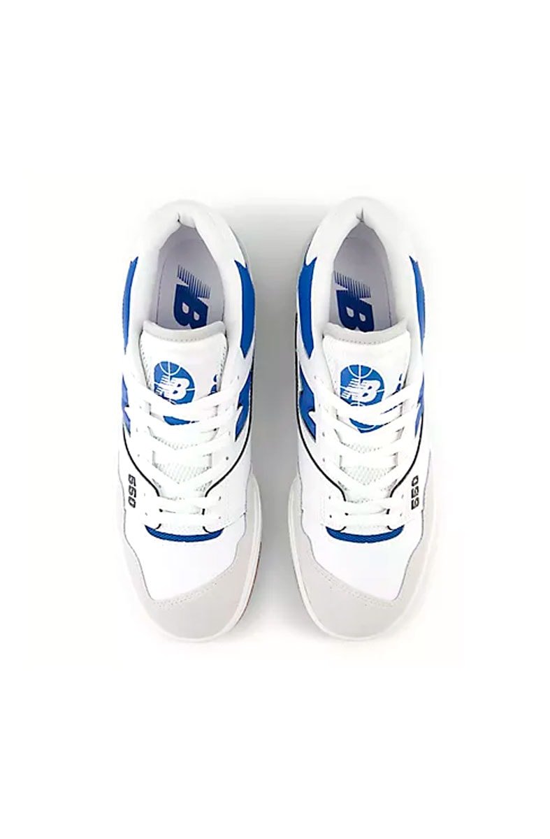 Tênis New Balance 550 Branco/Azul/Cinza BB550ESA - NewSkull