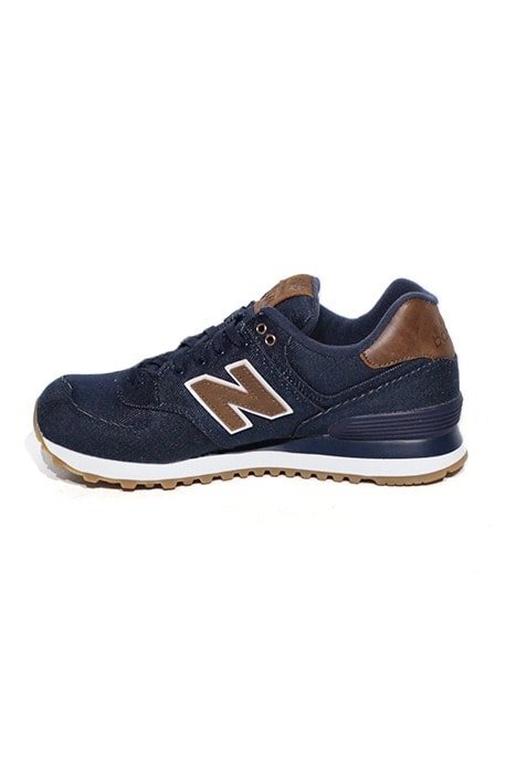 Tênis New Balance 574 Azul Marrom OUNCE CANVAS - NewSkull