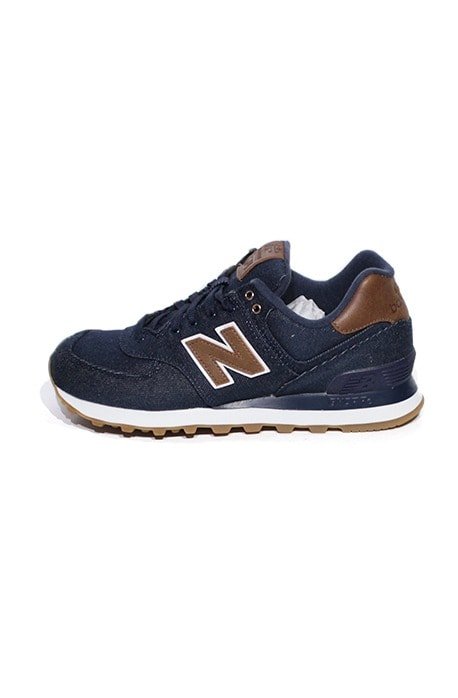 Tênis New Balance 574 Azul Marrom OUNCE CANVAS - NewSkull