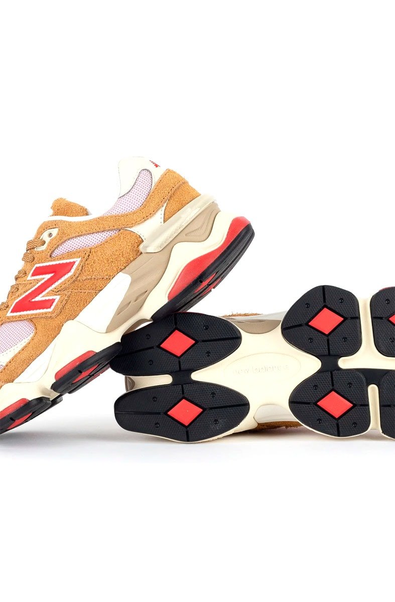 Tênis New Balance 9060 Unissex Caramelo/Vermelho U9060GEA - NewSkull