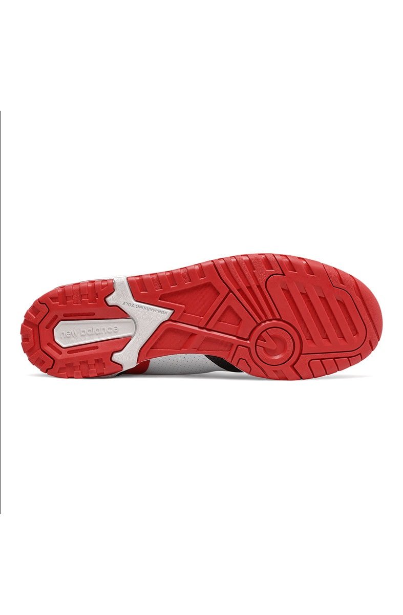 Tênis New Balance BB550HR1 Branco/Vermelho/Preto - NewSkull