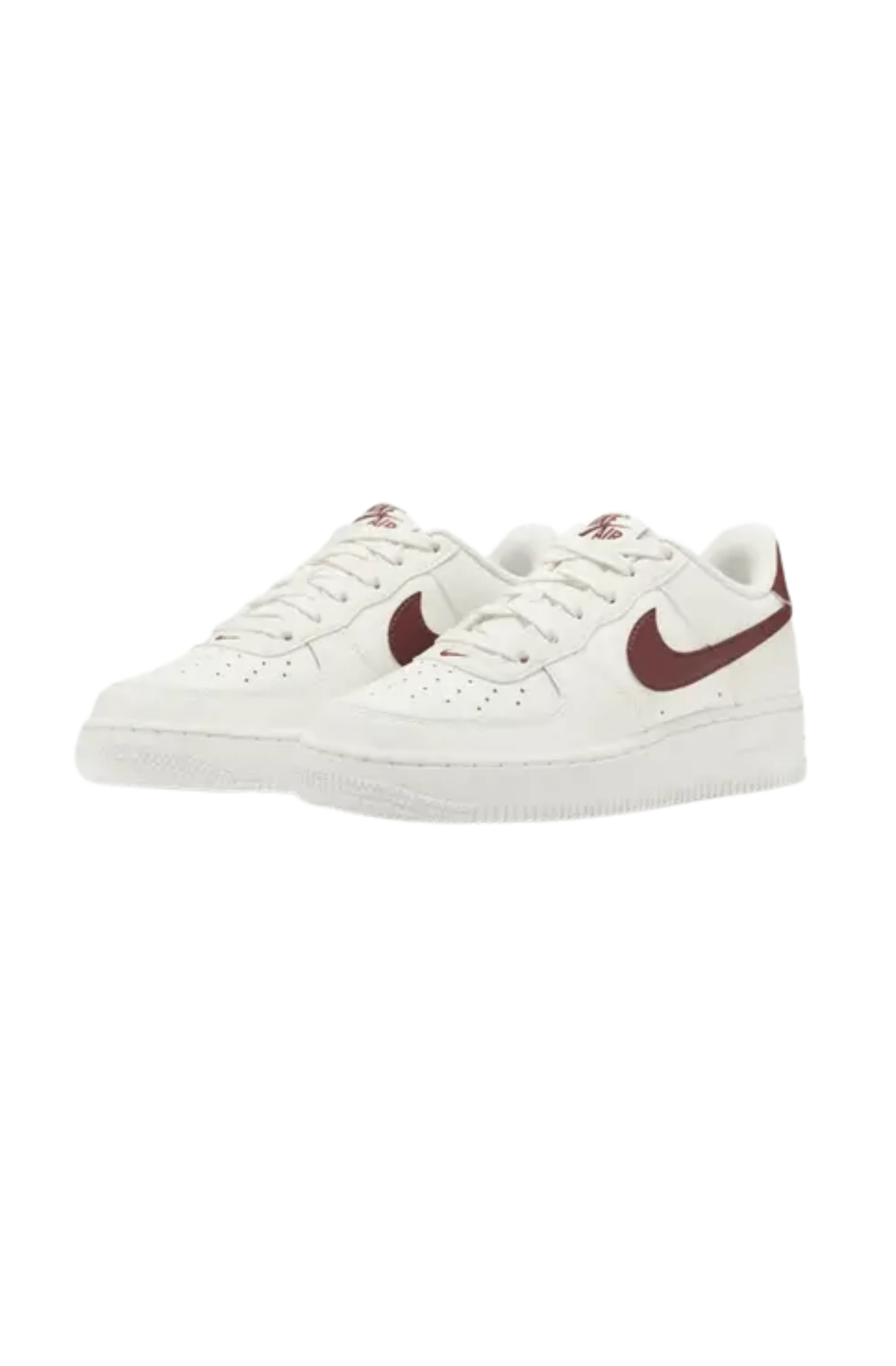 Tênis Nike Air Force 1 Feminino Branco/Bordo FV5948 - 120 - NewSkull