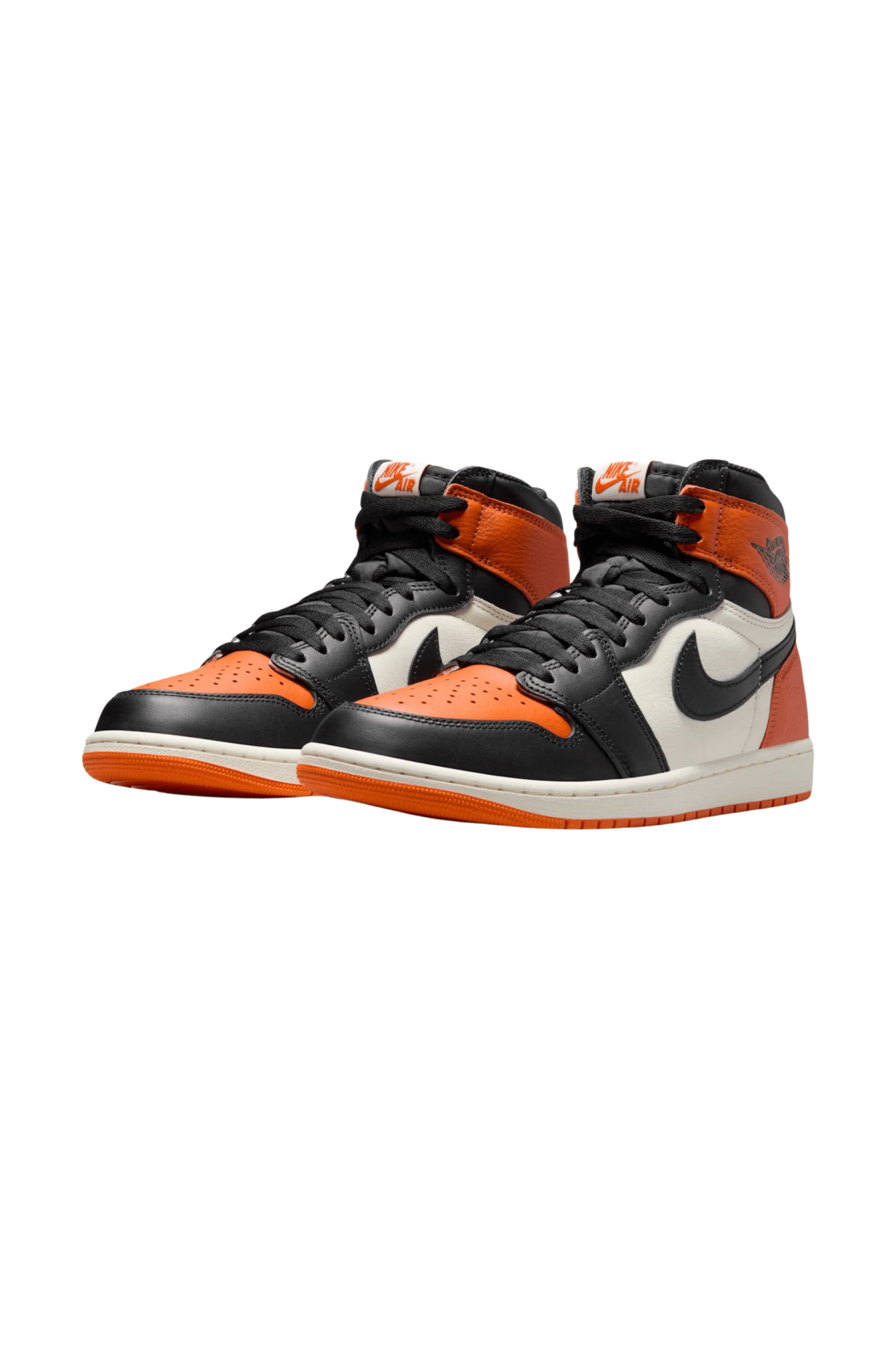 Tênis Nike Air Jordan 1 Retro High OG Shattered Backboard Preto/Branco/Laranja DZ5485 - 008 - NewSkull
