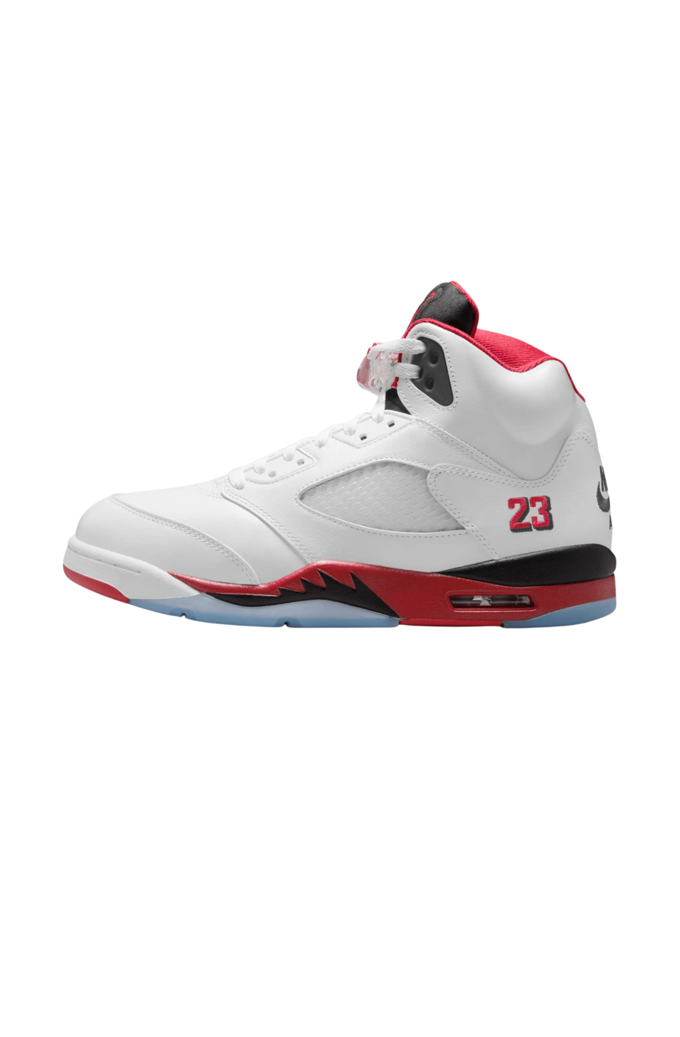 Tênis Nike Air Jordan 5 Retro OG Fire Red Branco/Vermelho/Preto