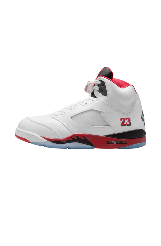 Tênis Nike Air Jordan 5 Retro OG Fire Red Branco/Vermelho/Preto HQ7978 - 101 - NewSkull