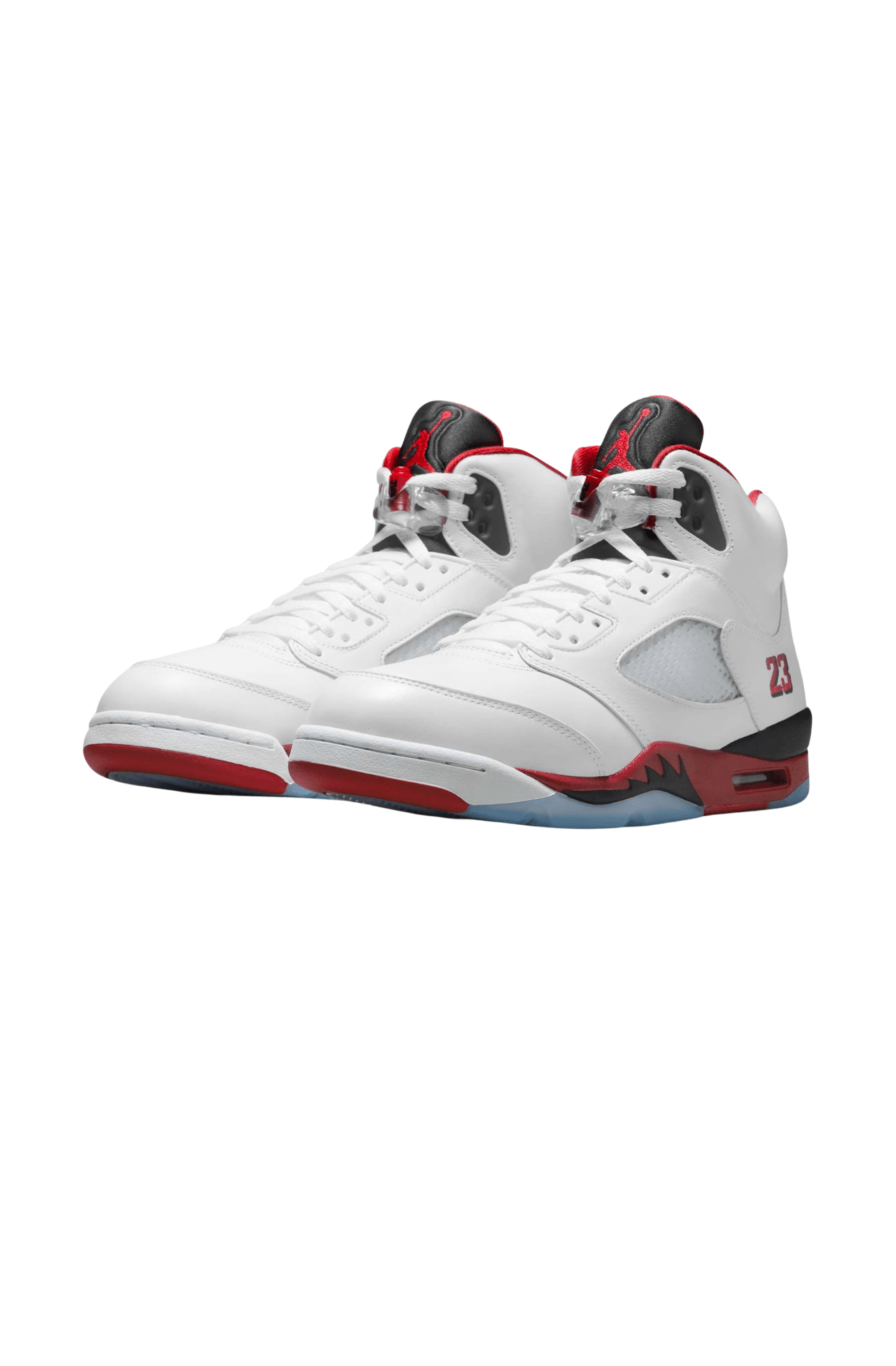 Tênis Nike Air Jordan 5 Retro OG Fire Red Branco/Vermelho/Preto HQ7978 - 101 - NewSkull