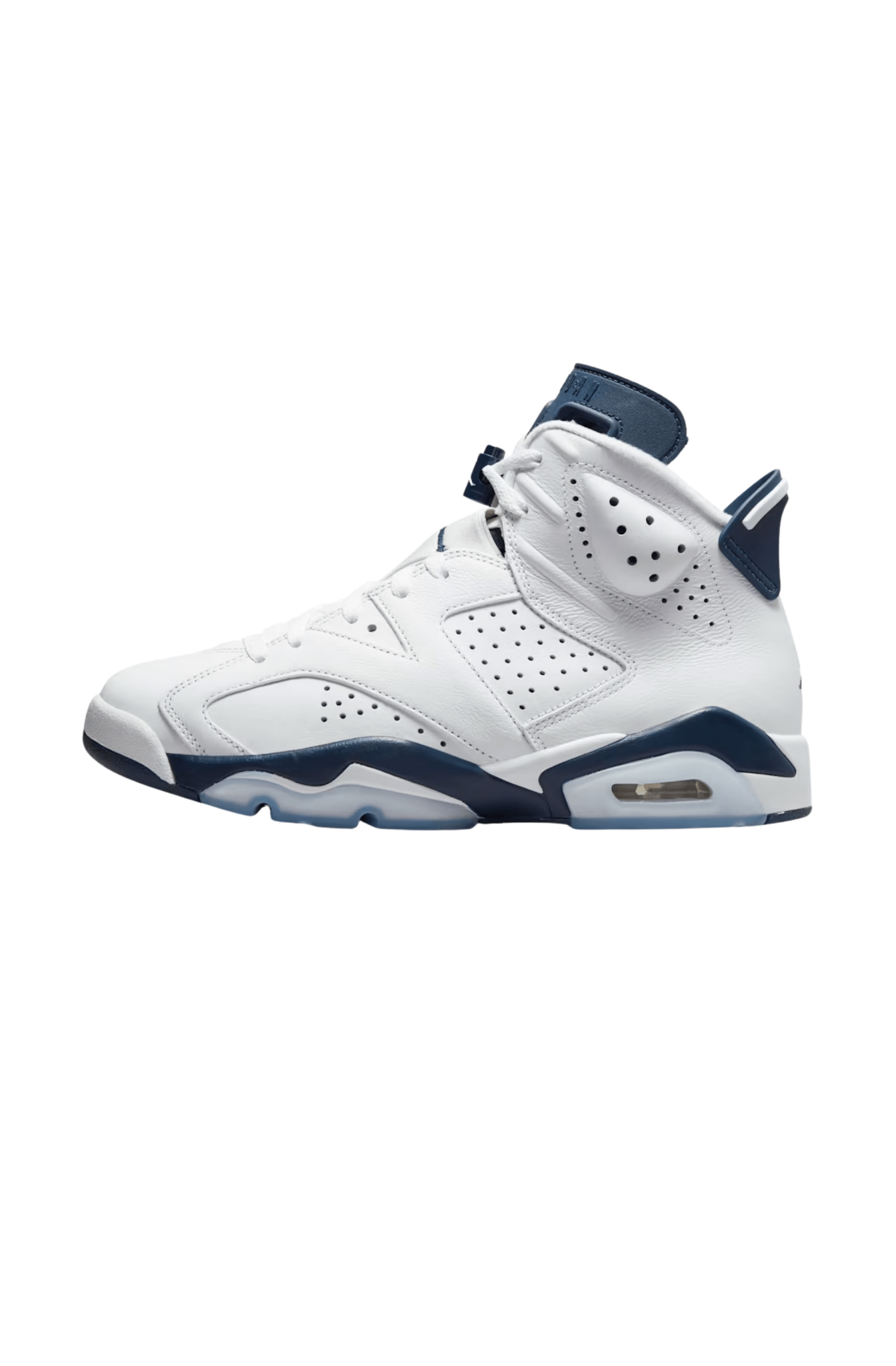 Tênis Nike Air Jordan 6 Retro Midnight Navy Branco/Azul Marinho