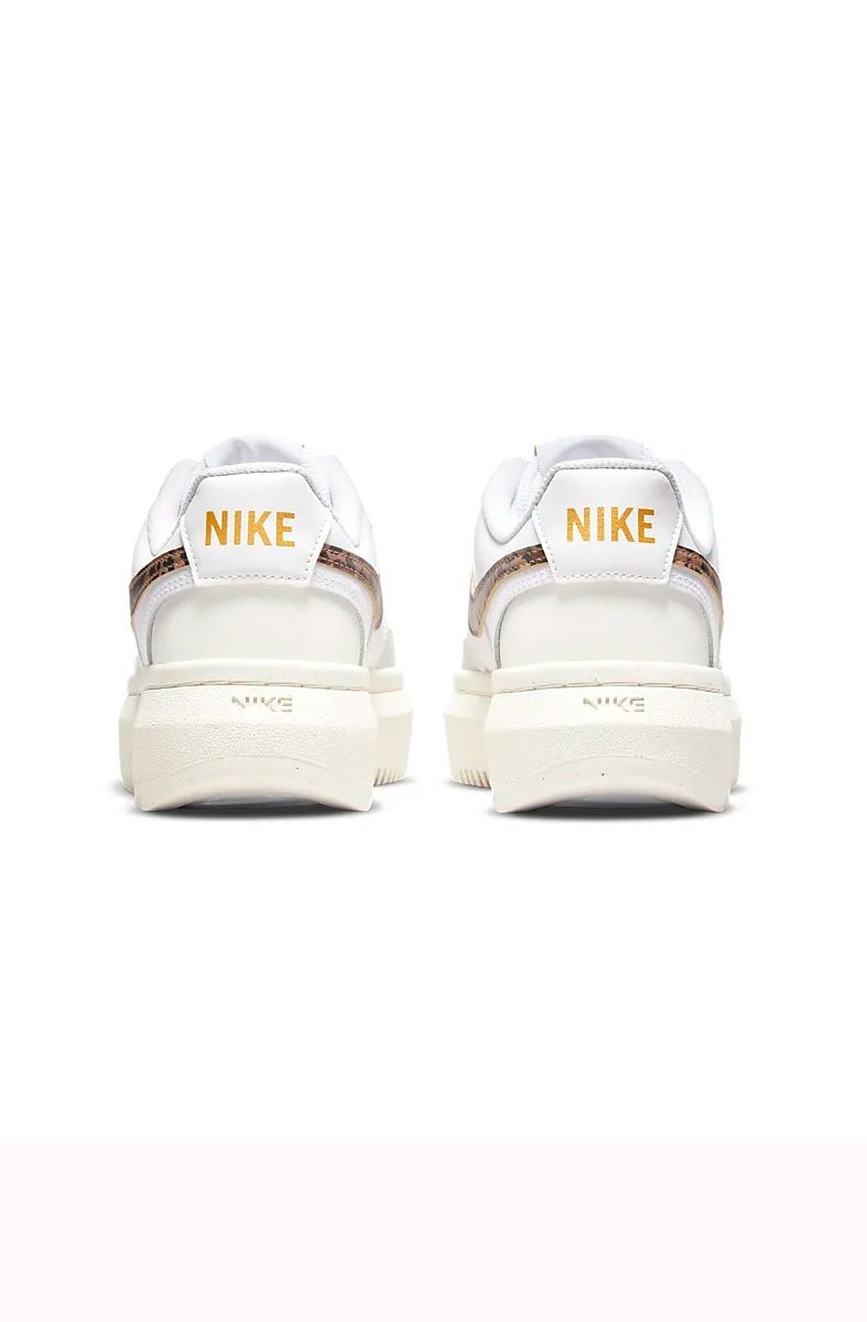 Tênis Nike Court Vision Alta Leopard Feminino Branco/Bege - NewSkull