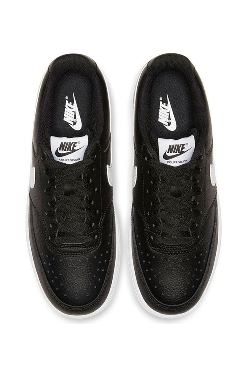 Tênis NIKE Court Vision Low Feminino Preto/Branco - NewSkull