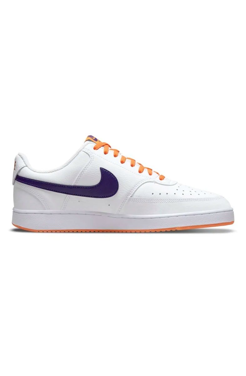 Tênis Nike Court Vision Low NBA Masculino Branco/Laranja - NewSkull